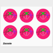Sticker Rond Lollipopes (Feuille)