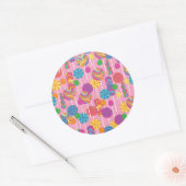 Sticker Rond Lollipops Candy Pattern (Enveloppe)