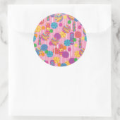 Sticker Rond Lollipops Candy Pattern (Sac)