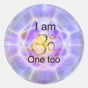 Sticker Rond L'OM Yantra
