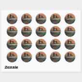 Sticker Rond London Bridge (Feuille)