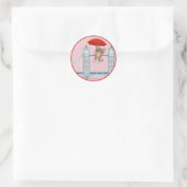 Sticker Rond London Bridge Cat (Sac)