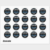Sticker Rond Londres (Feuille)