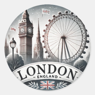 Sticker Rond Londres