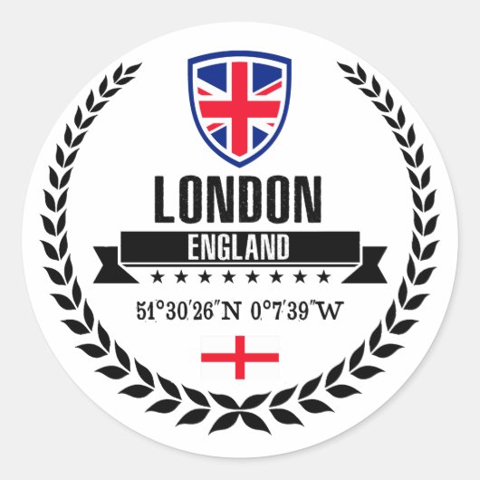 Sticker Rond Londres (Devant)