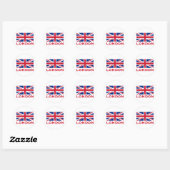 Sticker Rond Londres (Feuille)