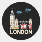 Sticker Rond Londres (Devant)