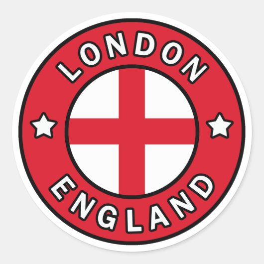 Sticker Rond Londres Angleterre (Devant)