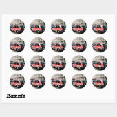 Sticker Rond Londres Angleterre (Feuille)