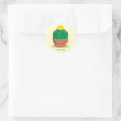 Sticker Rond Lonely Cactus (Sac)