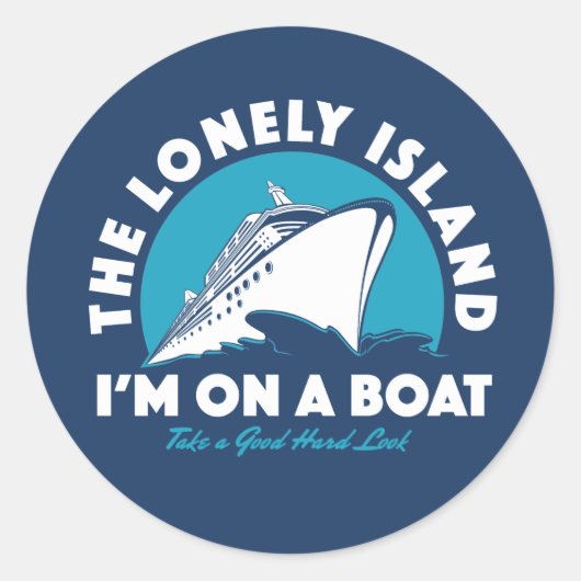 Sticker Rond Lonely Island - Jetez Un Oeil (Devant)