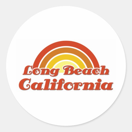 Sticker Rond Long Beach (Devant)