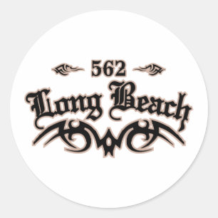Sticker Rond Long Beach 562