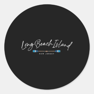 Sticker Rond Long Beach Island Lbi New Jersey Beach