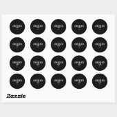Sticker Rond Long Beach Island New Jersey Shore Beach Waves (Feuille)