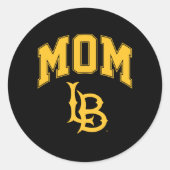 Sticker Rond Long Beach State Mom (Devant)