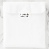 Sticker Rond Long hiver (Sac)
