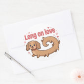 Sticker Rond Long sur l'amour (Enveloppe)
