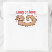 Sticker Rond Long sur l'amour (Sac)