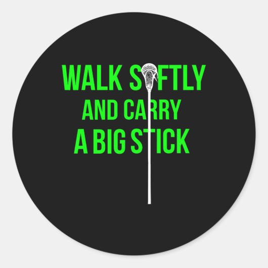 Sticker Rond Longue Bâche Middie (lsm) Neon Lacrosse Defense La (Devant)