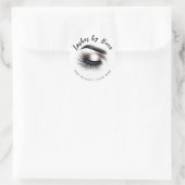Sticker Rond Longue Black Wispy Eyelashes Lash Extensions Beaut (Sac)