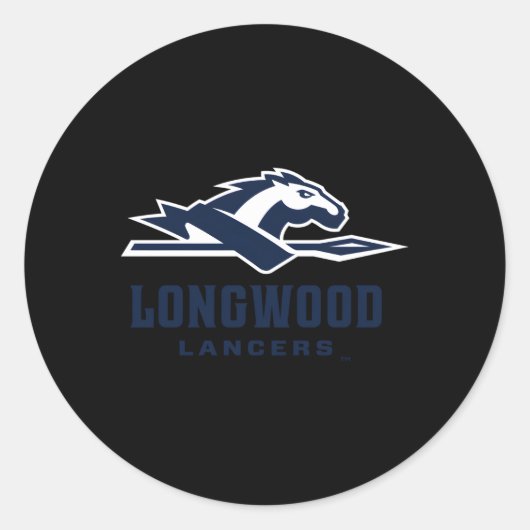 Sticker Rond Longwood Lancers Icon Heather Gray (Devant)