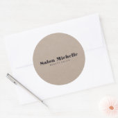Sticker Rond Look Kraft Minimaliste Chic (Enveloppe)