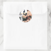 Sticker Rond LOONEY TUNES™ Saison de lapin (Sac)