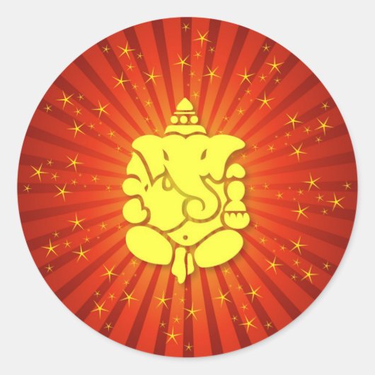 Sticker Rond Lord Ganesha (Devant)