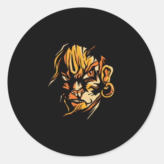 Sticker Rond Lord hanuman (Devant)