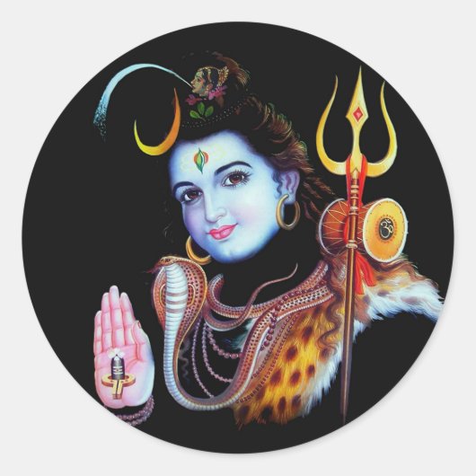Sticker Rond Lord Shiva (Devant)