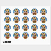 Sticker Rond Lord Shiva (Feuille)