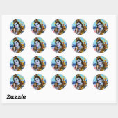 Sticker Rond Lord Shiva (Feuille)