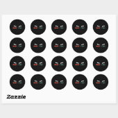 Sticker Rond L'Oreille Droite Est Sourde (Feuille)