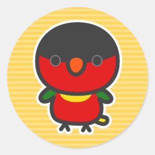 Sticker Rond Lori à bigorneau