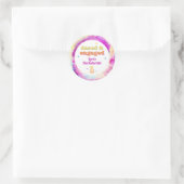 Sticker Rond LORI Tie Dye Dazed Engagé les années 70 Retro Bach (Sac)