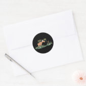 Sticker Rond L'orignal en liberté (Enveloppe)