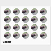 Sticker Rond L'orignal en mission (Feuille)