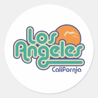 Sticker Rond Los Angeles