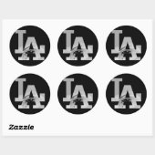 Sticker Rond Los Angeles (Feuille)