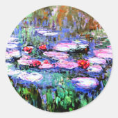 Sticker Rond Los Nenufares de Monet (Devant)