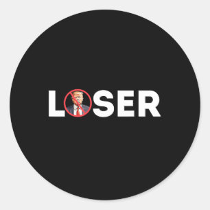 Sticker Rond Loser Funny Anti-Trump 2024 Loser Pas encore Kamal