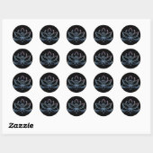 Sticker Rond Lotus 1 (Feuille)