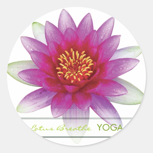 Sticker Rond Lotus Breathe (Devant)