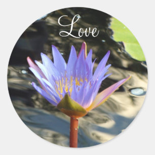Sticker Rond Lotus d'amour