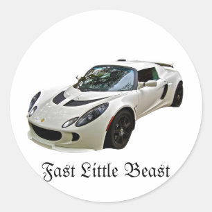 Sticker Rond Lotus Fast Little Beast