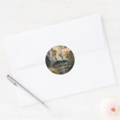 Sticker Rond Lotus Light Awakening | conception botanique (Enveloppe)