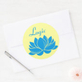 Sticker Rond Lotus Lotus Blossom (Enveloppe)