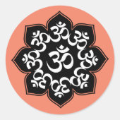 Sticker Rond Lotus OM Design (Devant)