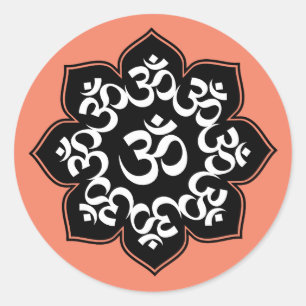 Sticker Rond Lotus OM Design